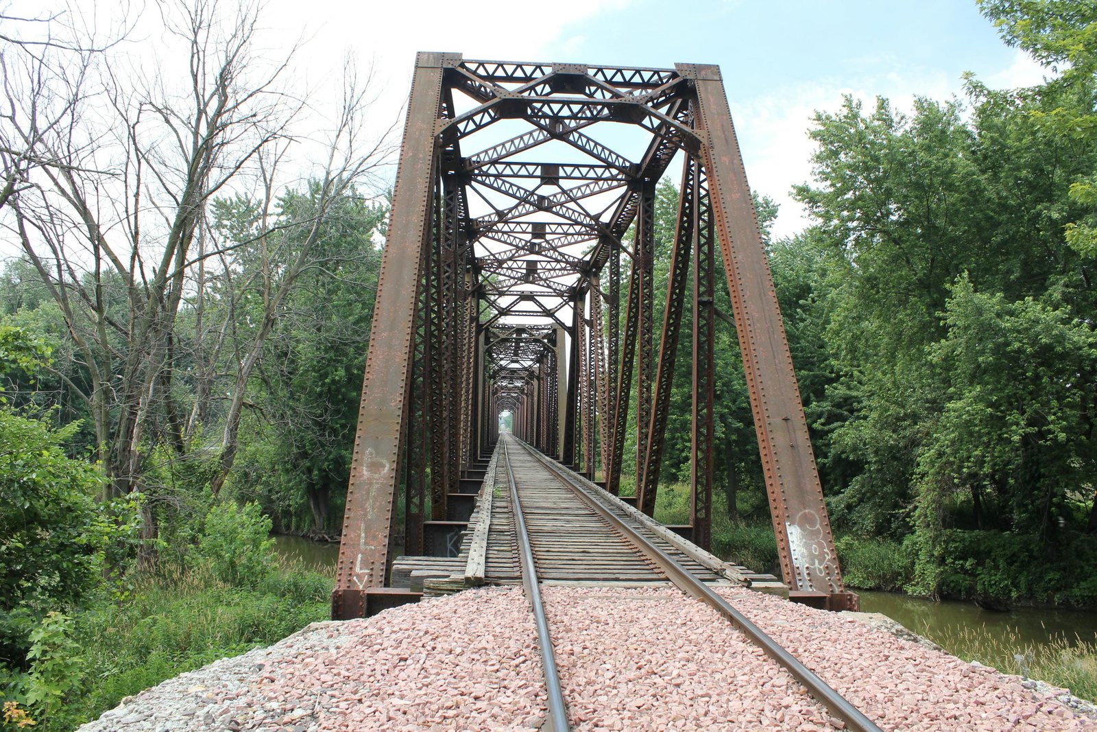 Looking south